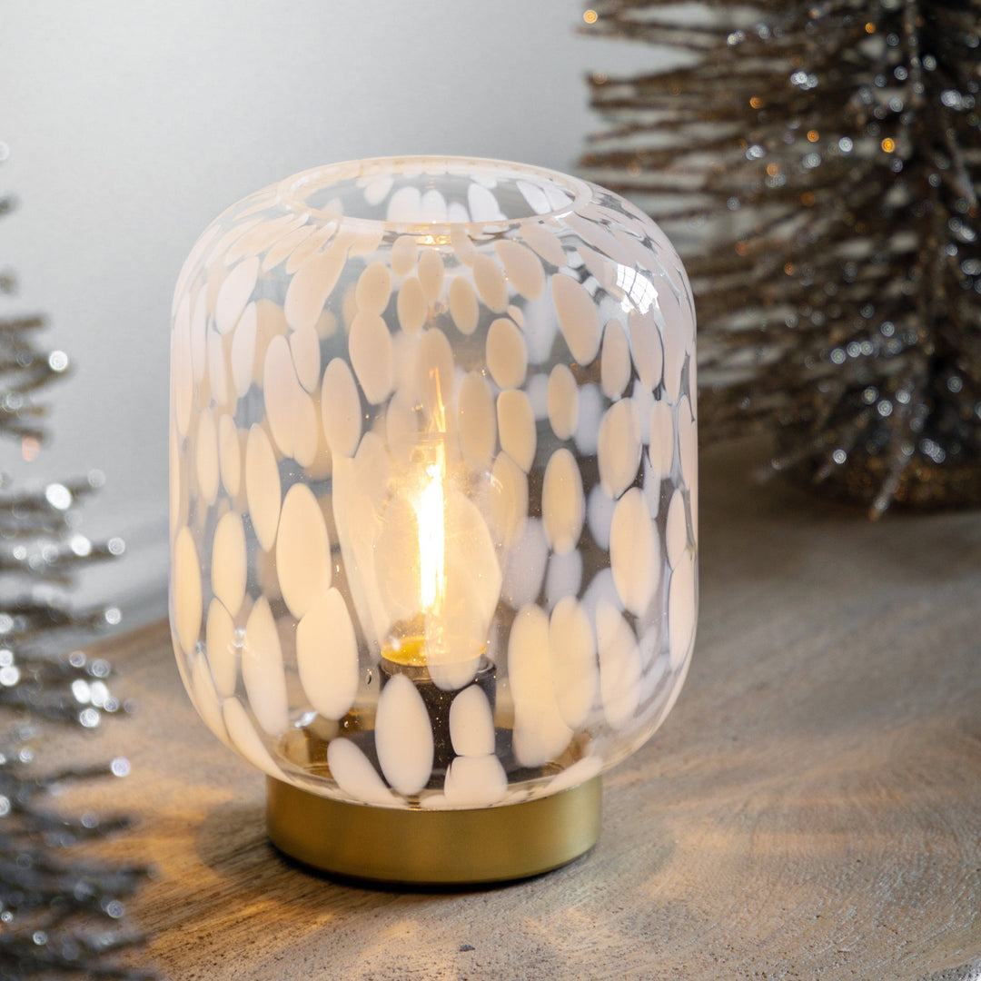 Ravfarvet batteridrevet LED-lampe