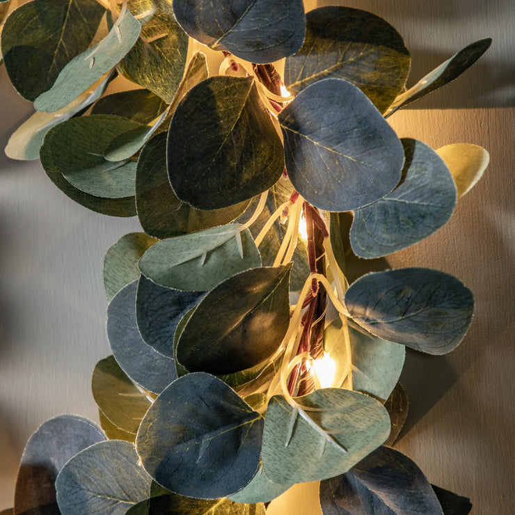 LED Eucalyptus Wreath