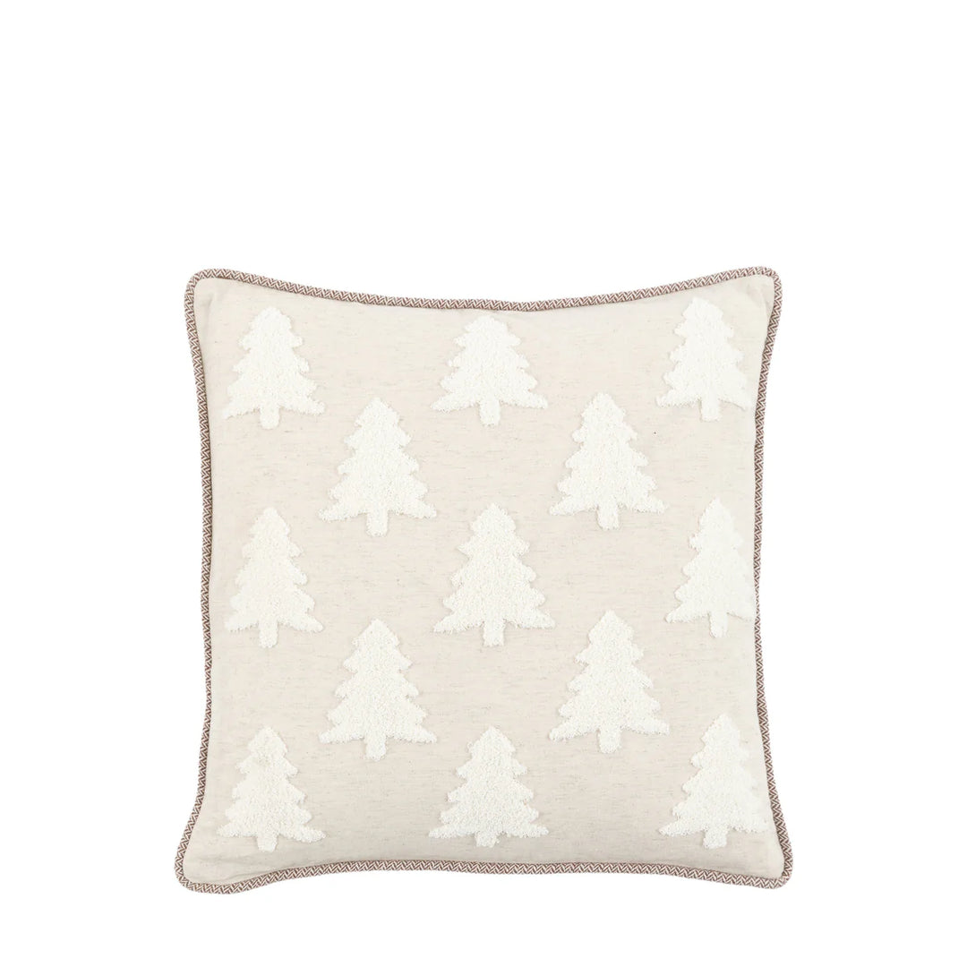 Woodland Embroidered Tree Cushion