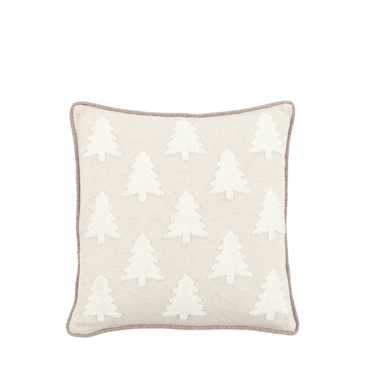 Woodland Embroidered Tree Cushion