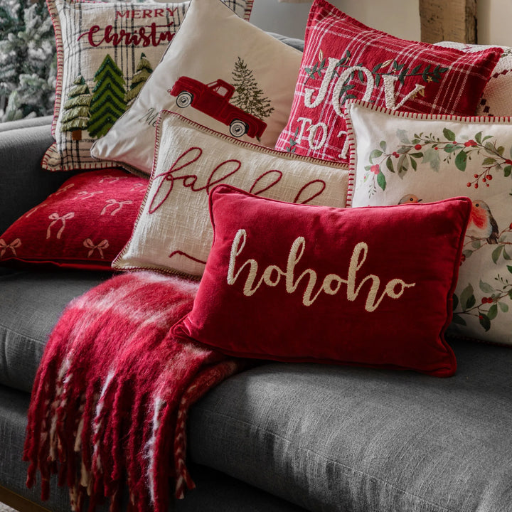 Heritage Check Faux Mohair Throw