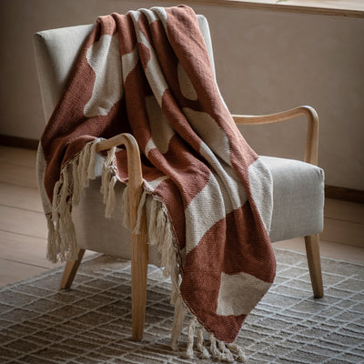 Alma Abstract Throw in Nutmeg