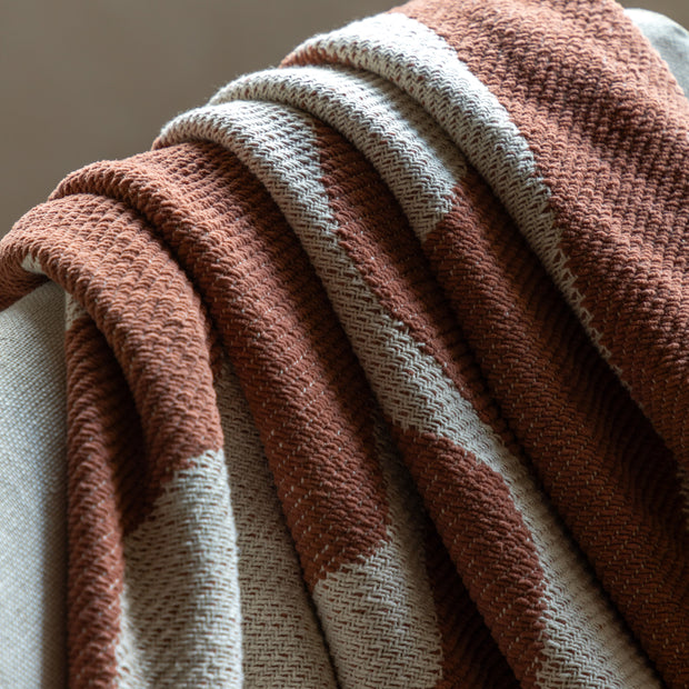Alma Abstract Throw in Nutmeg
