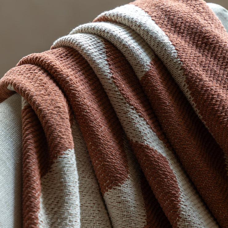 Alma Abstract Throw in Nutmeg