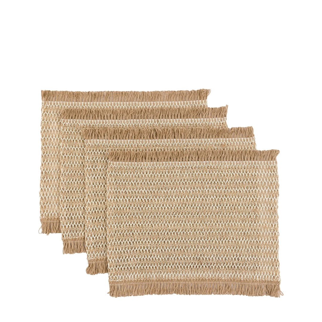 Striped Jute Placemat 4 Pack