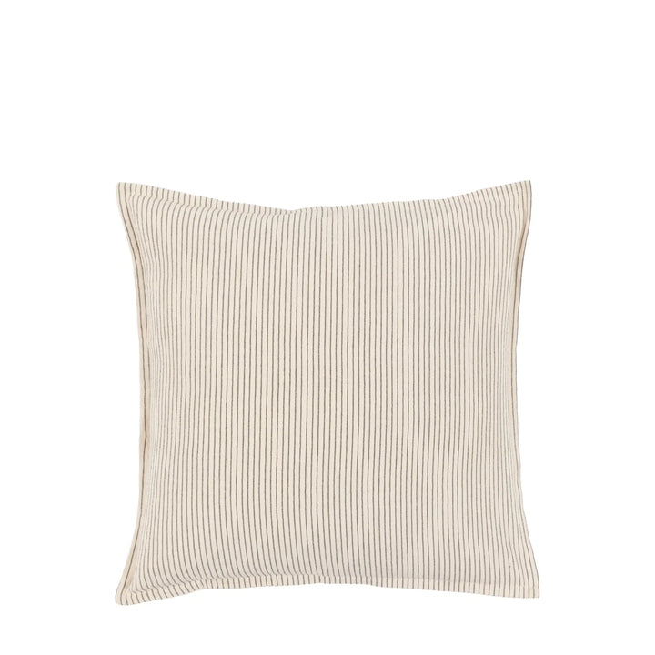 Fairford Woven Stripe Cushion in Cream