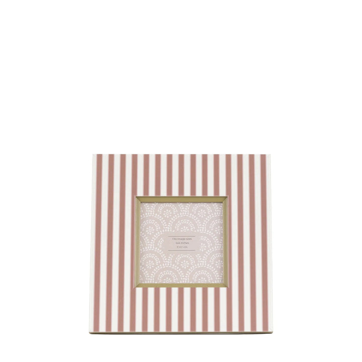 Stripe Photo Frame 4x4" Set of 2