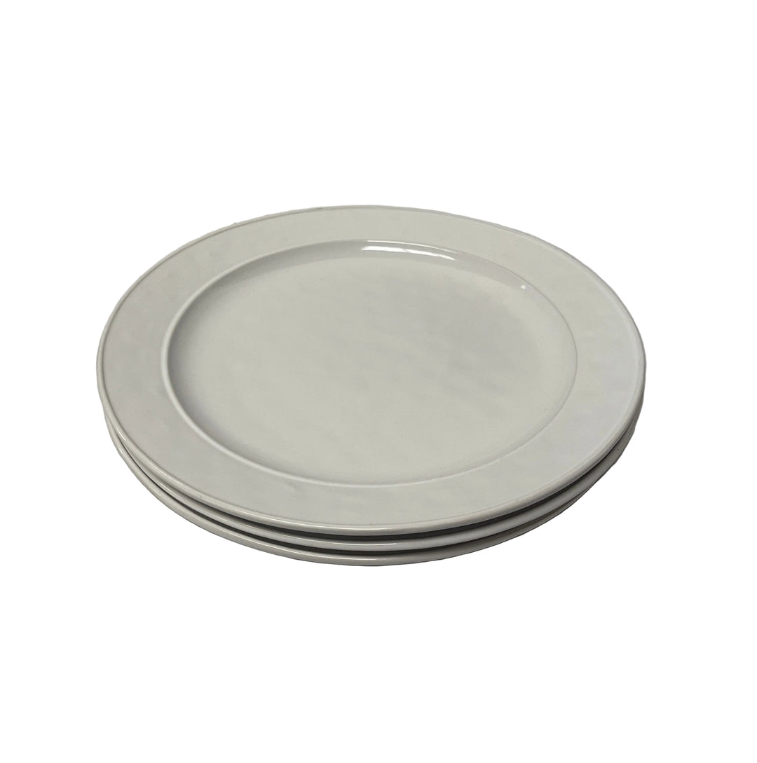 Home Bird Set of 3 Large Serving Plates White