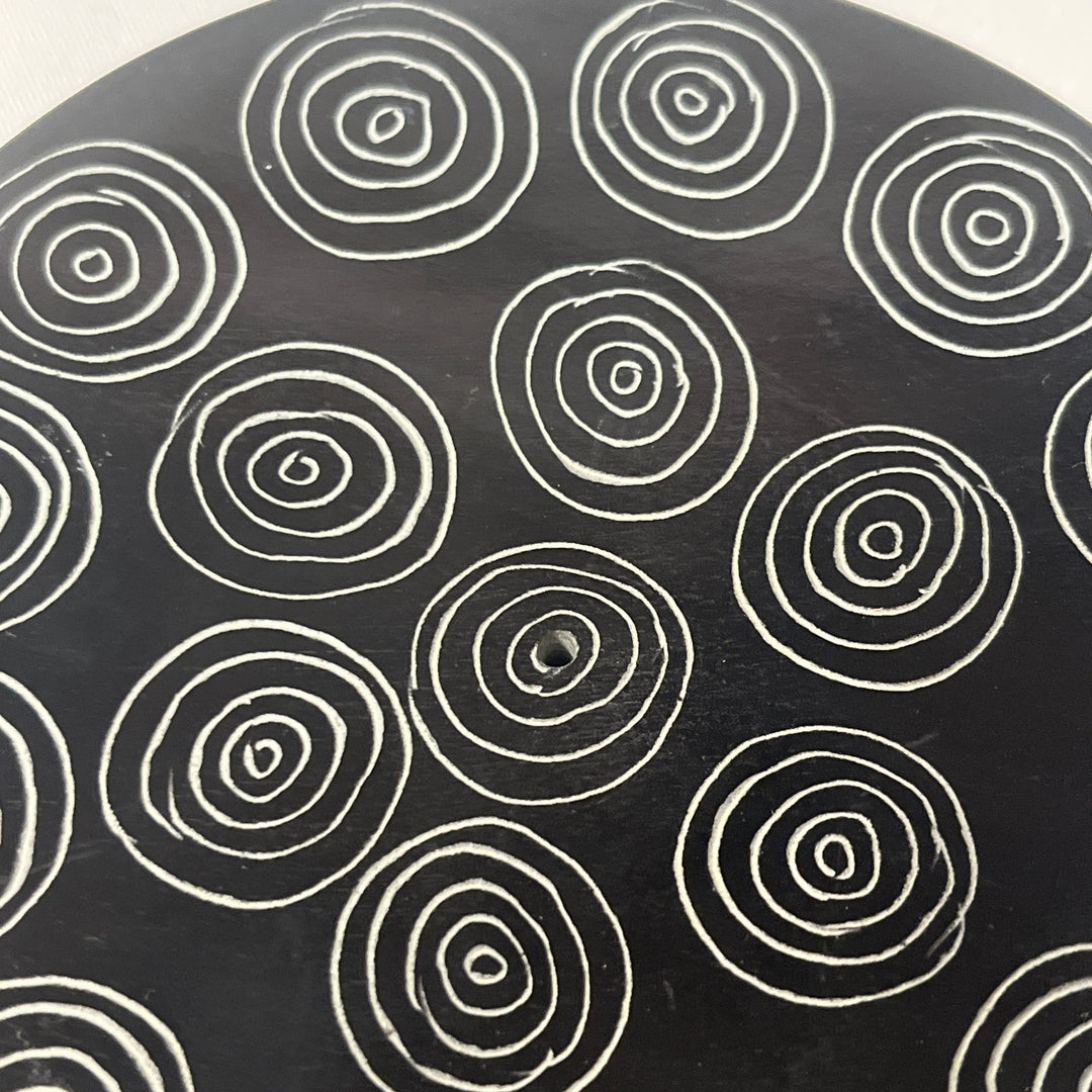 Handmade Carved Incense Stick Holder Small Black Soap Stone