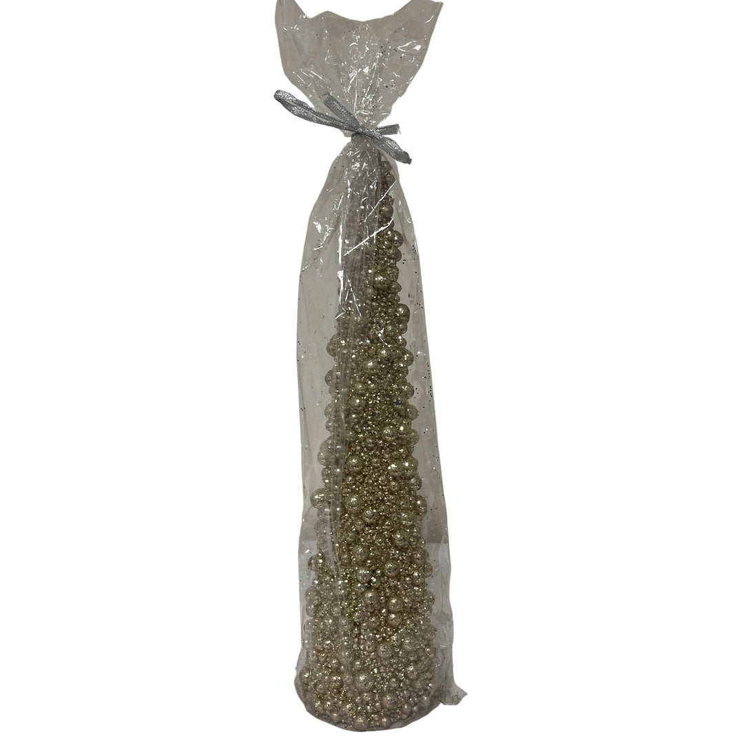 Tall Cone Gold Candle