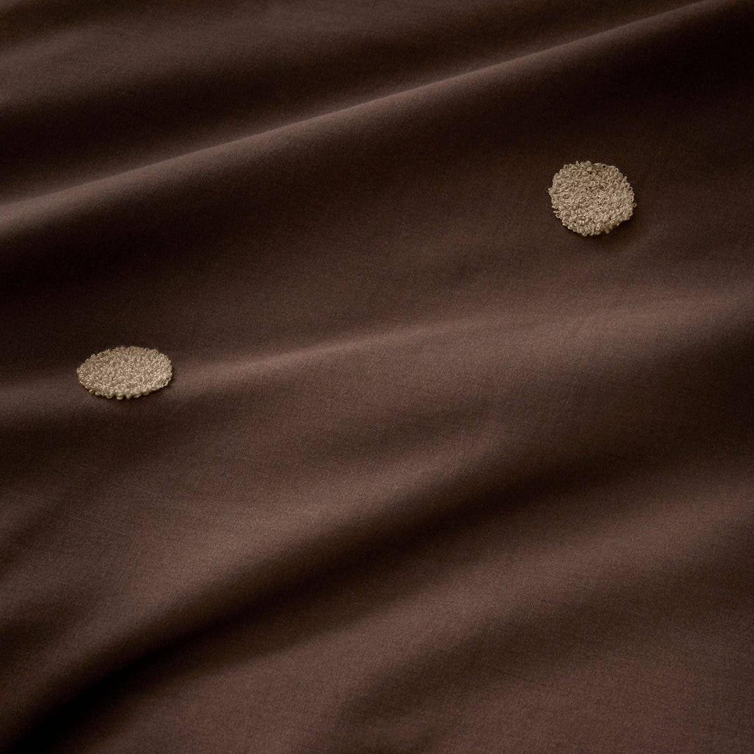 Dot Garden Duvet Cover Set in Chocolate