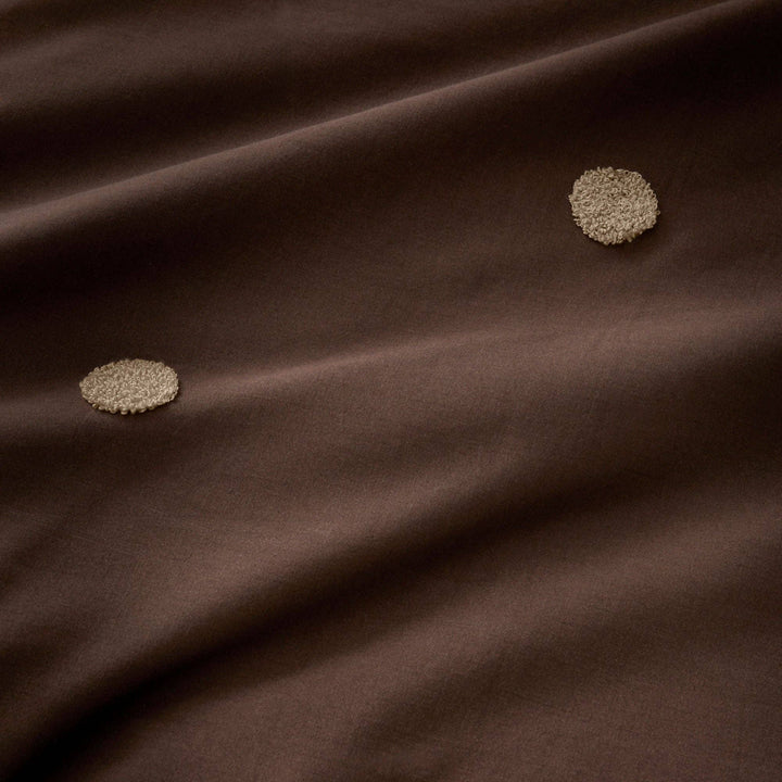 Dot Garden Duvet Cover Set in Chocolate