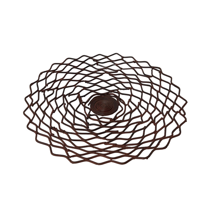 Large Round Metal Dish
