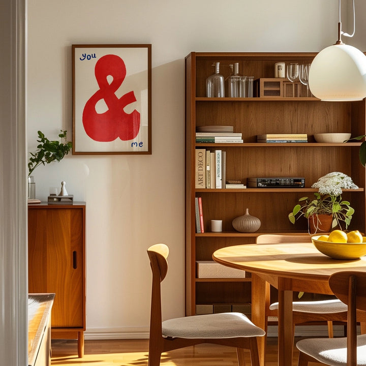 You & Me Hand Painted Print