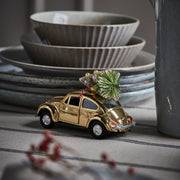 Christmas Car Decoration in Gold