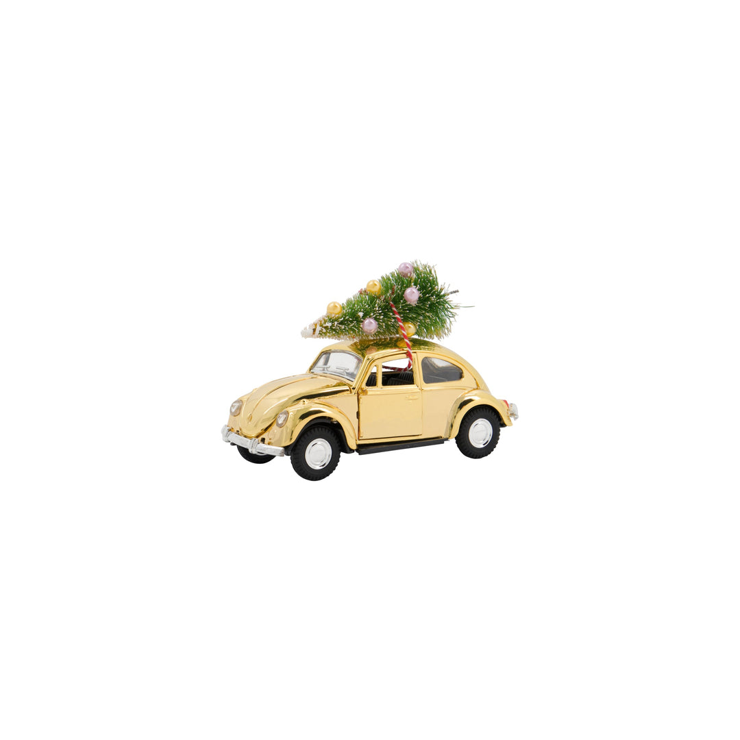 Christmas Car Decoration in Gold