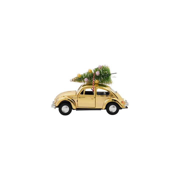 Christmas Car Decoration in Gold