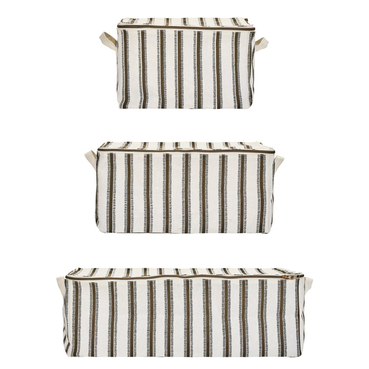 Storage Baskets Set of 3 in Light Brown