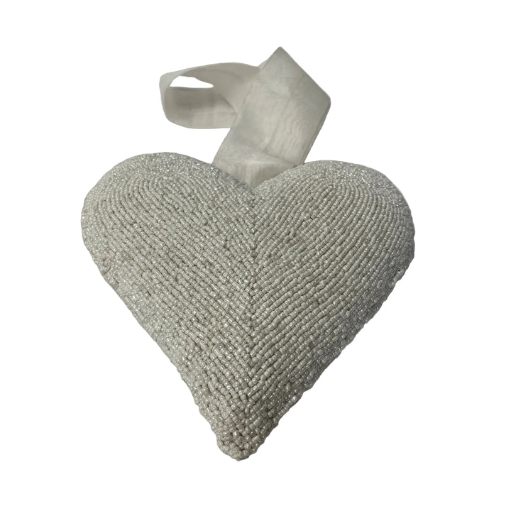 Giant White Heart Hanging Decor