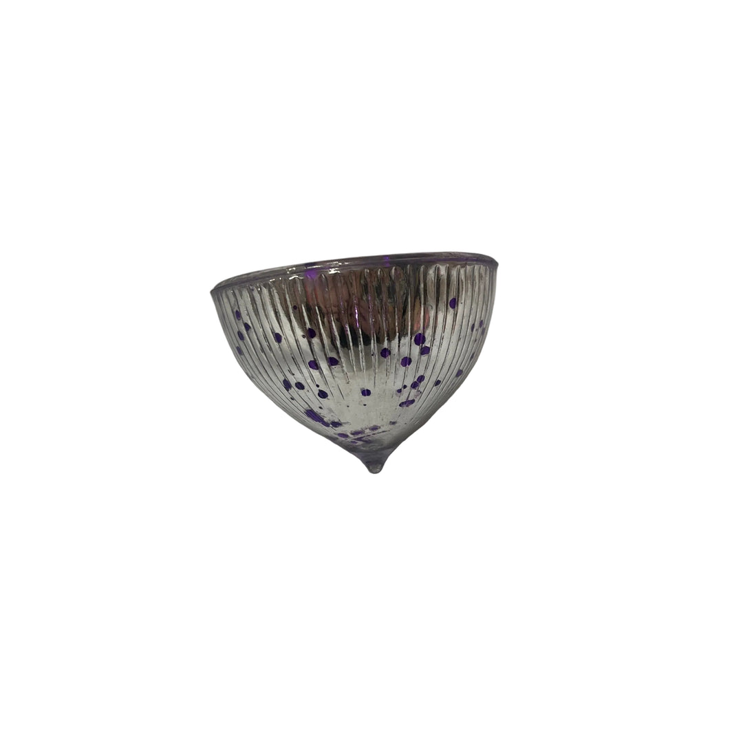 Small Floating Glass Tea Light Purple