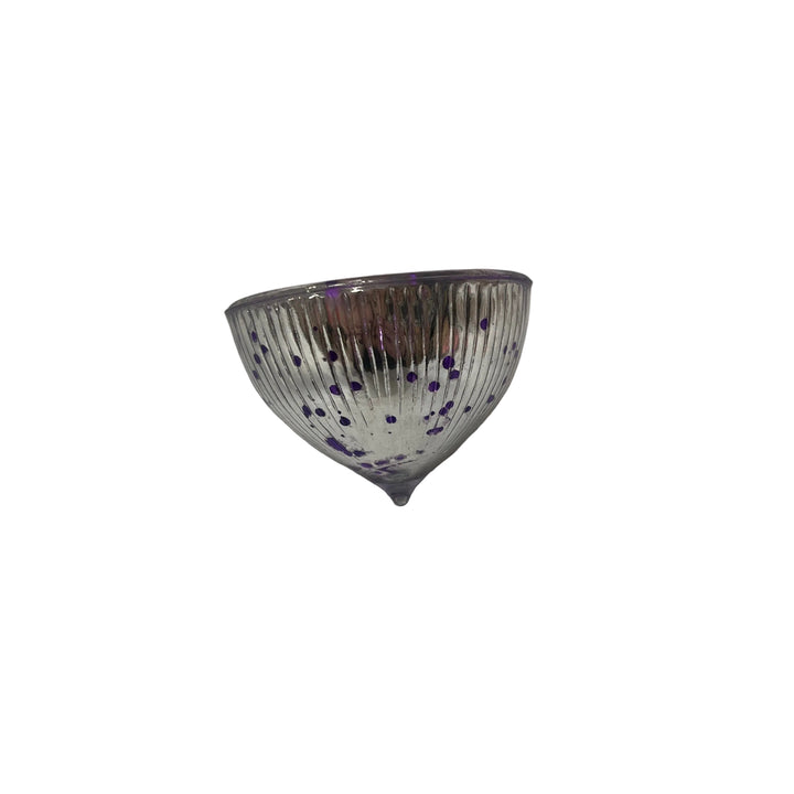 Small Floating Glass Tea Light Purple