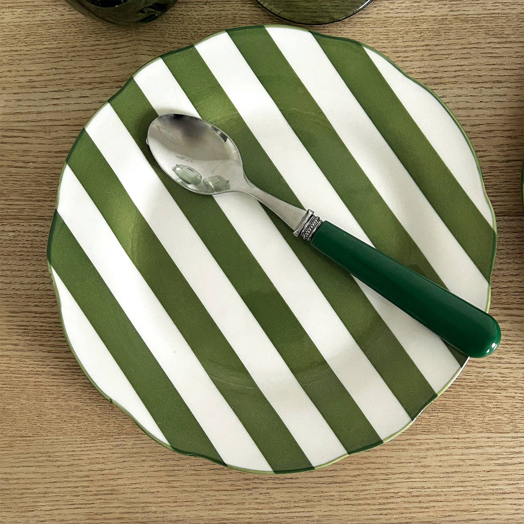 Set of 4 Green Trattoria Dessert Plates