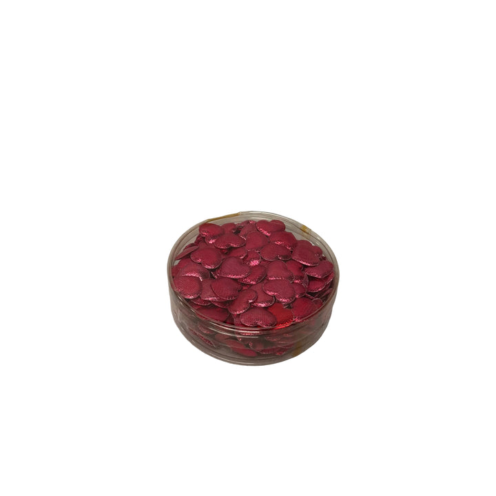 Metallic Red Heart Confetti Pack of 12