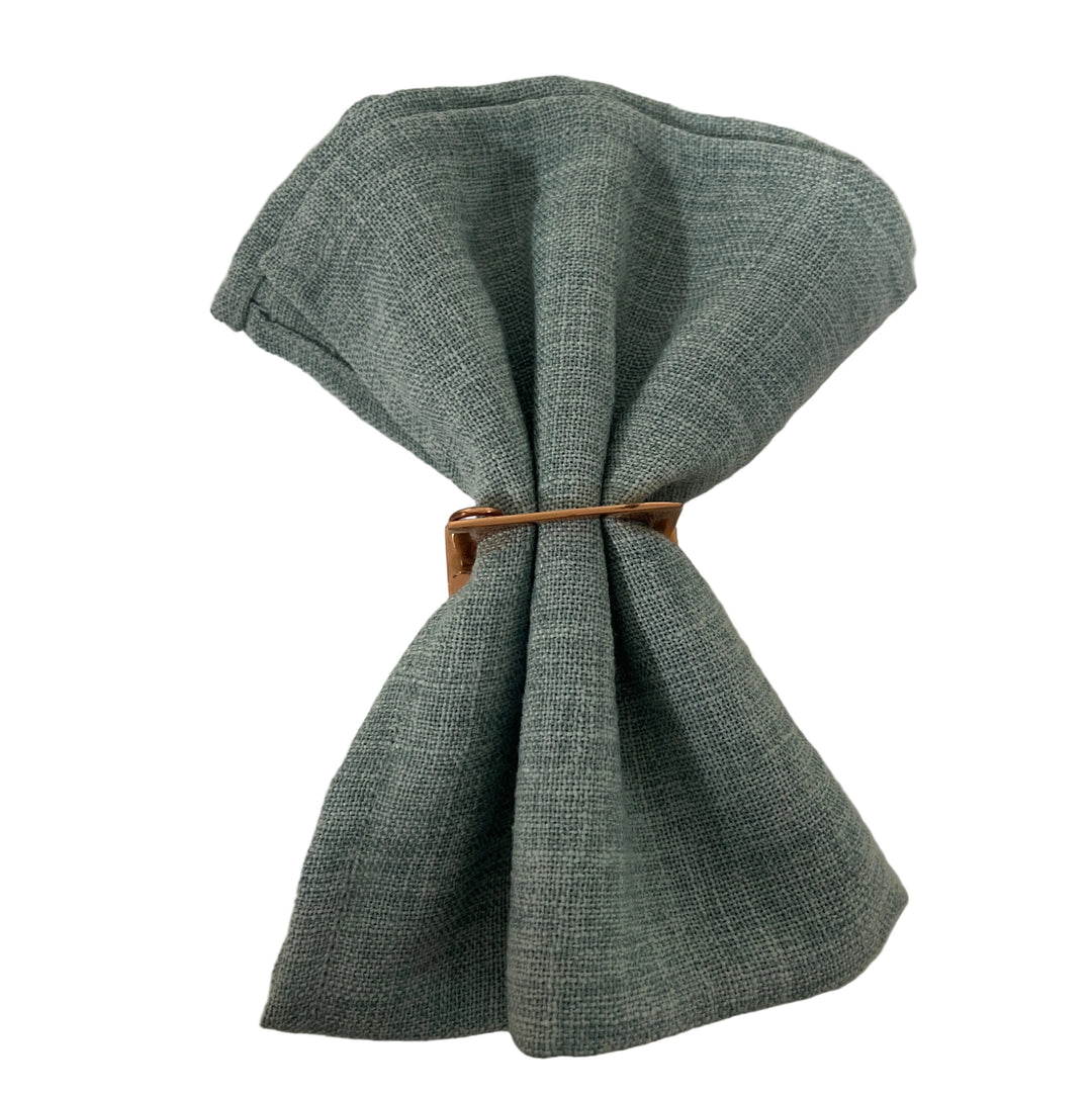 Set of 6 Copper Napkin Rings