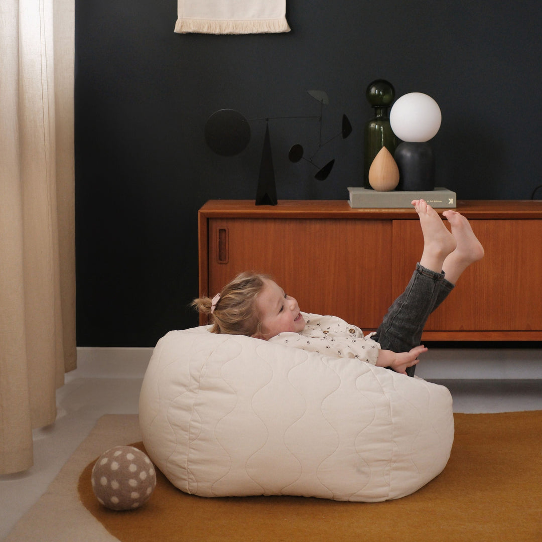 quilted beanbag by Nobodinoz