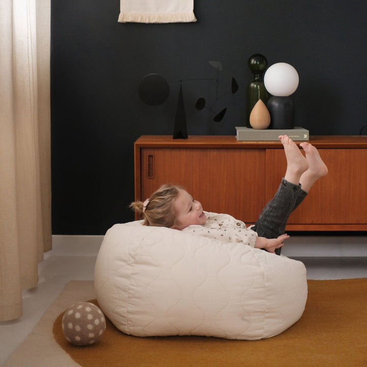 quilted beanbag by Nobodinoz