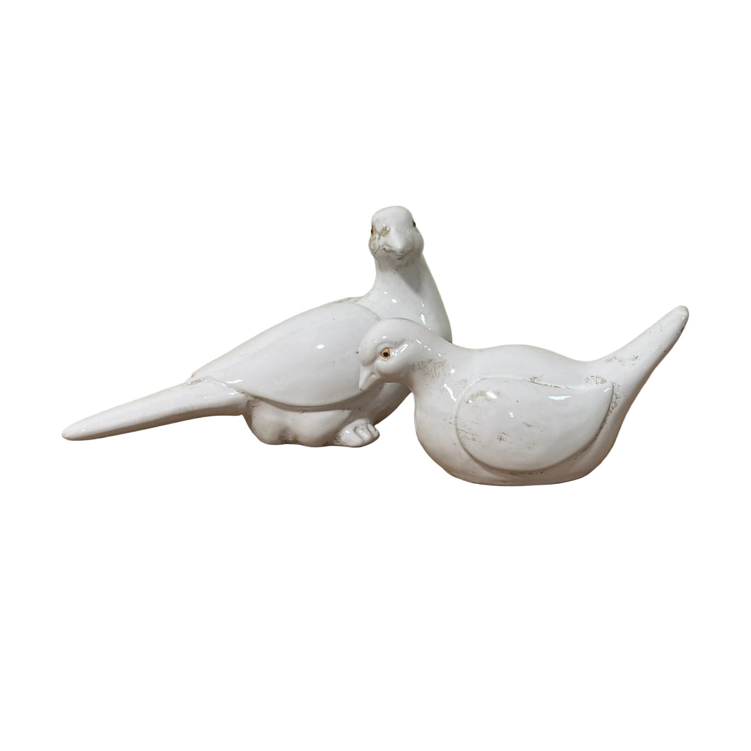 Pair Of Dove Ornaments