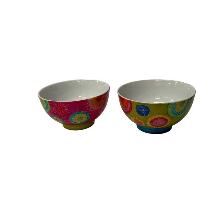 Set of 6 Multicoloured Bowls