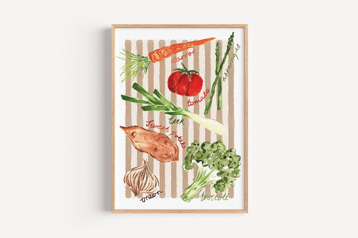 Veggie Patch Print by Mash Design