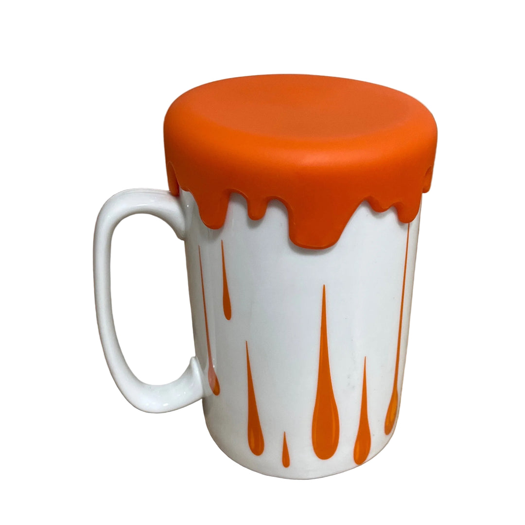 Large Mug with Lid Orange