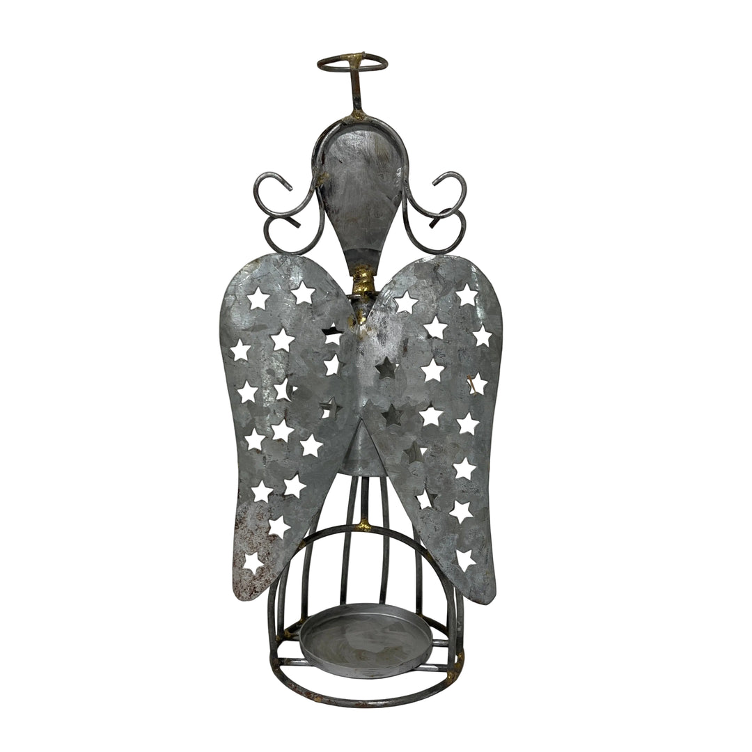 Galvanised Angle Tea Light Holder