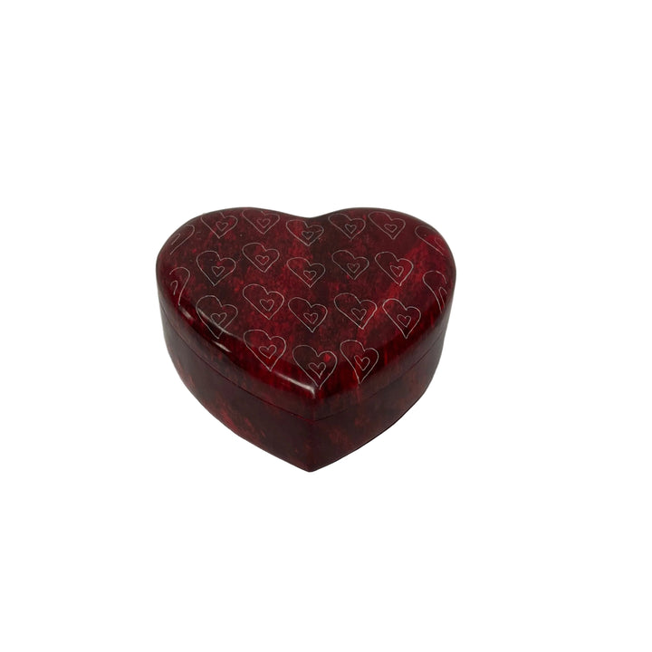Handmade Stone Heart Trinket Box