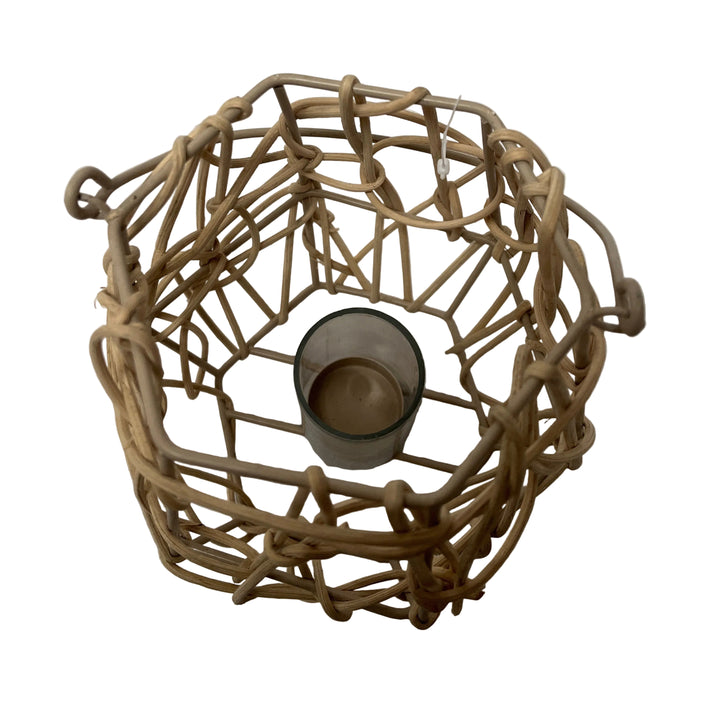 Rattan Lantern Tea Light Holder