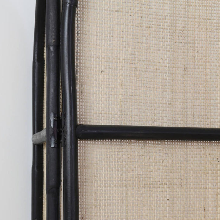 Rattan skærm - Natur &amp; Sort