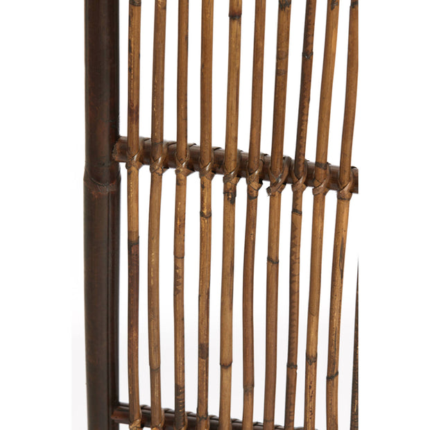Rattan and Wood Room Divider