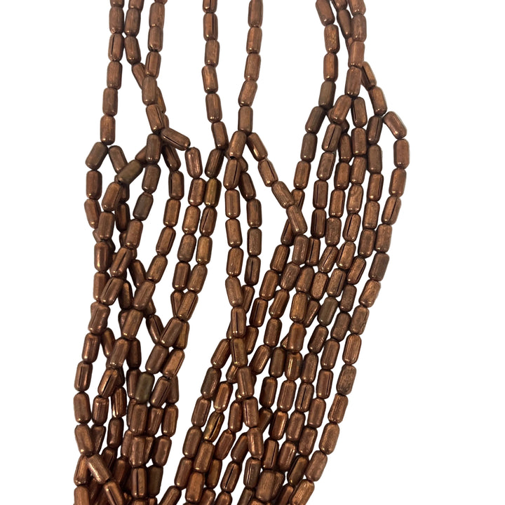 Handmade Multi Strand Metal Layering Necklace Copper