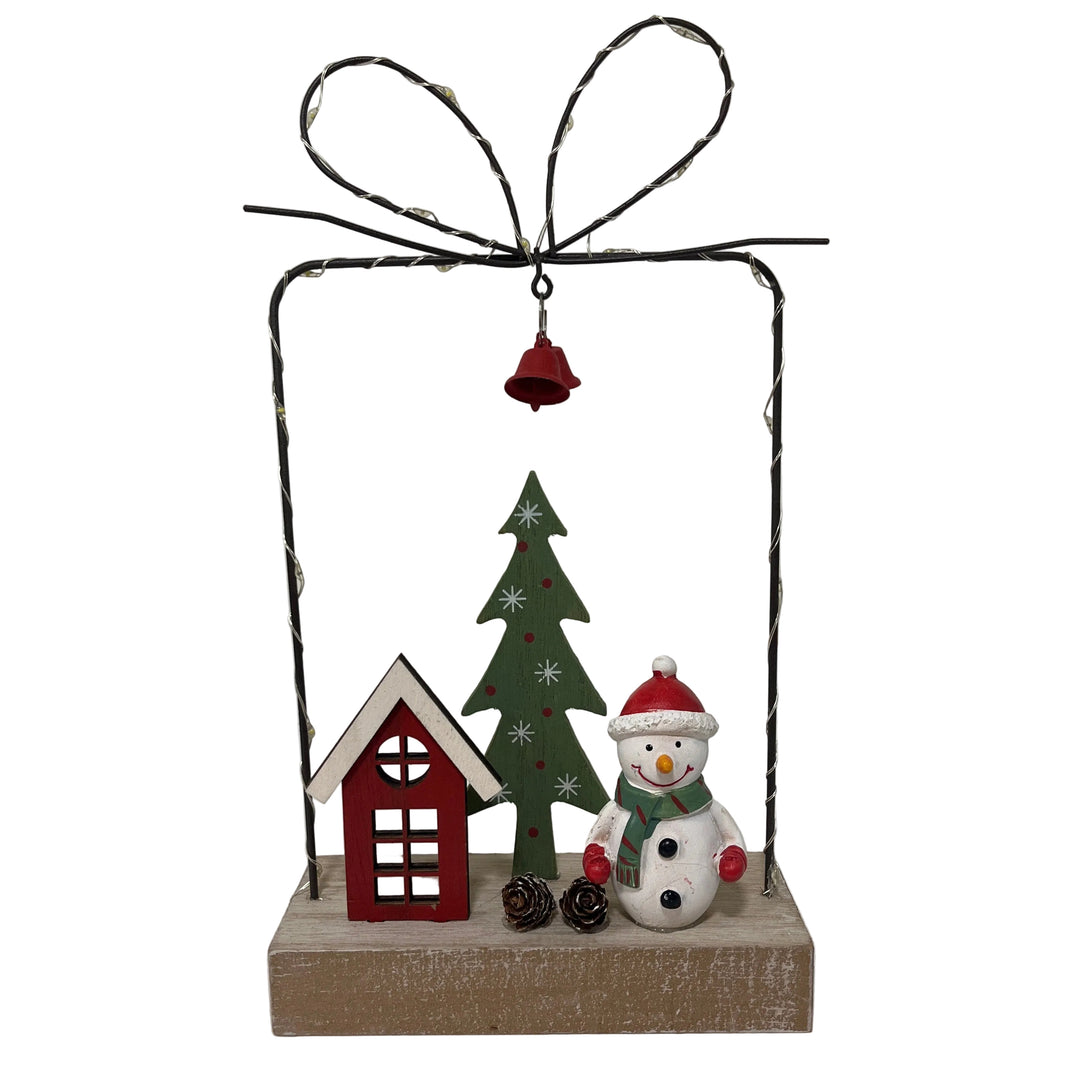 Wire Present with Snowman LED