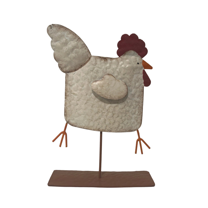 Large Metal Wobble Chicken