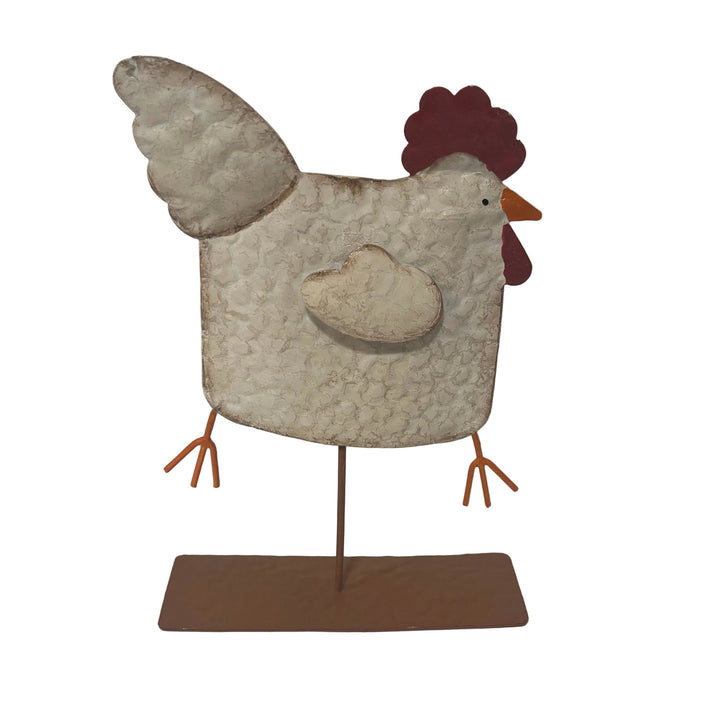 Large Metal Wobble Chicken