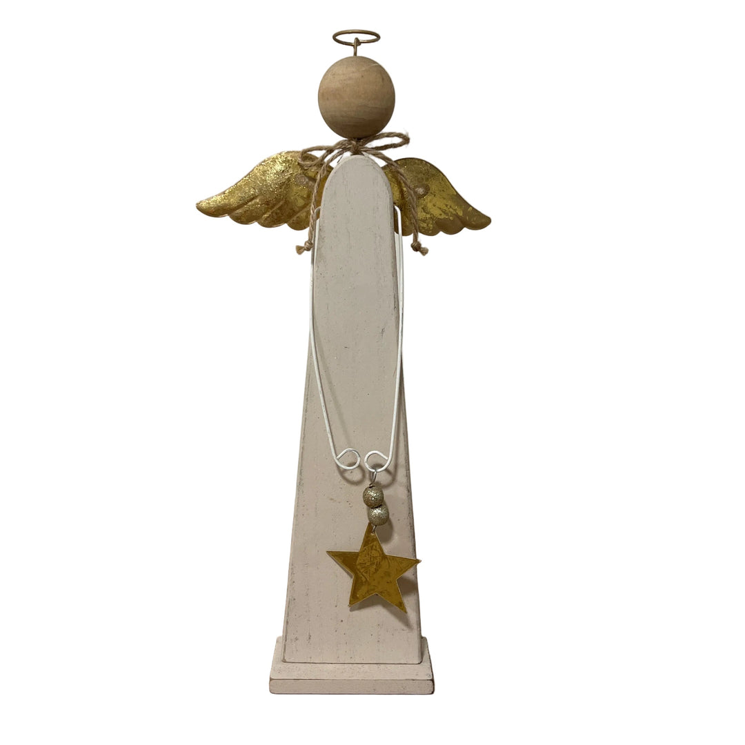 Large Angel on Plinth Gold