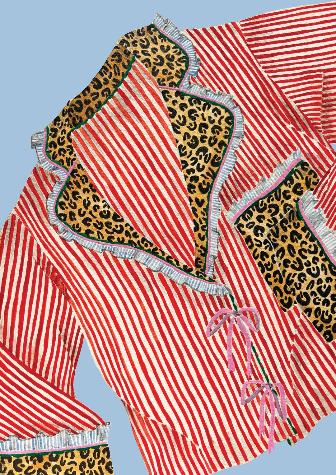 Stripey Pyjamas Print by Mash Design