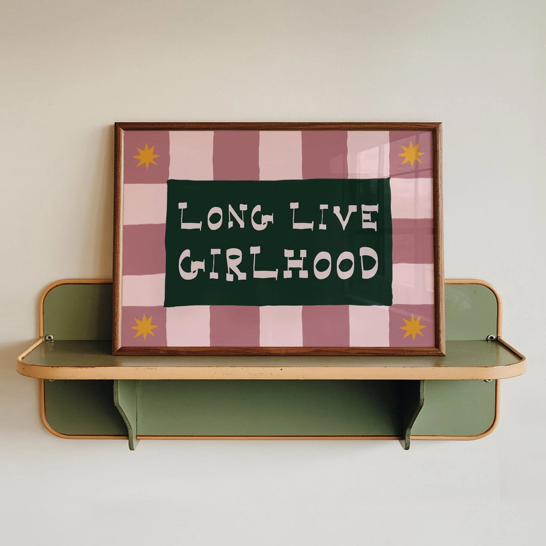 Long Live Girlhood Print Pink/Green