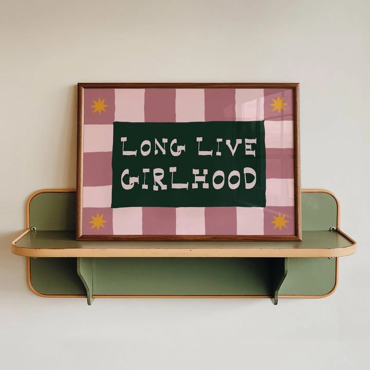 Long Live Girlhood Print Pink/Green