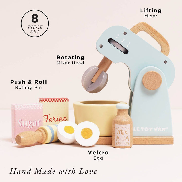 Bakers Wooden Mixer Set & Accessories Play Set