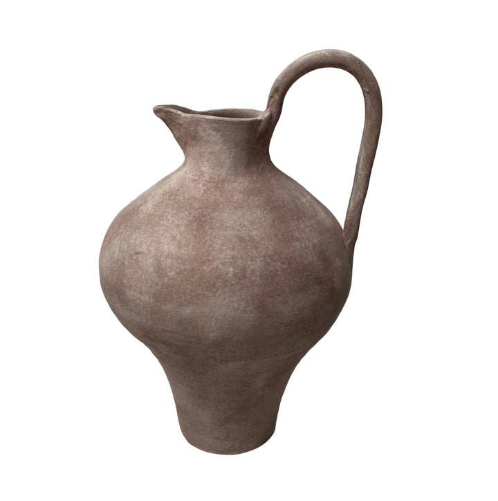 Rustic Large Pitcher Burgundy