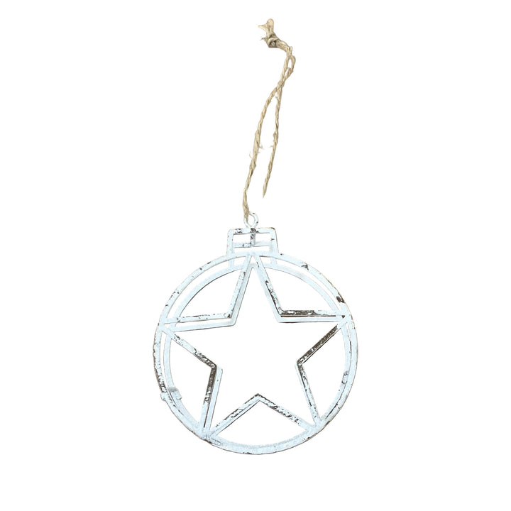 Metal Star in Bauble Hanger
